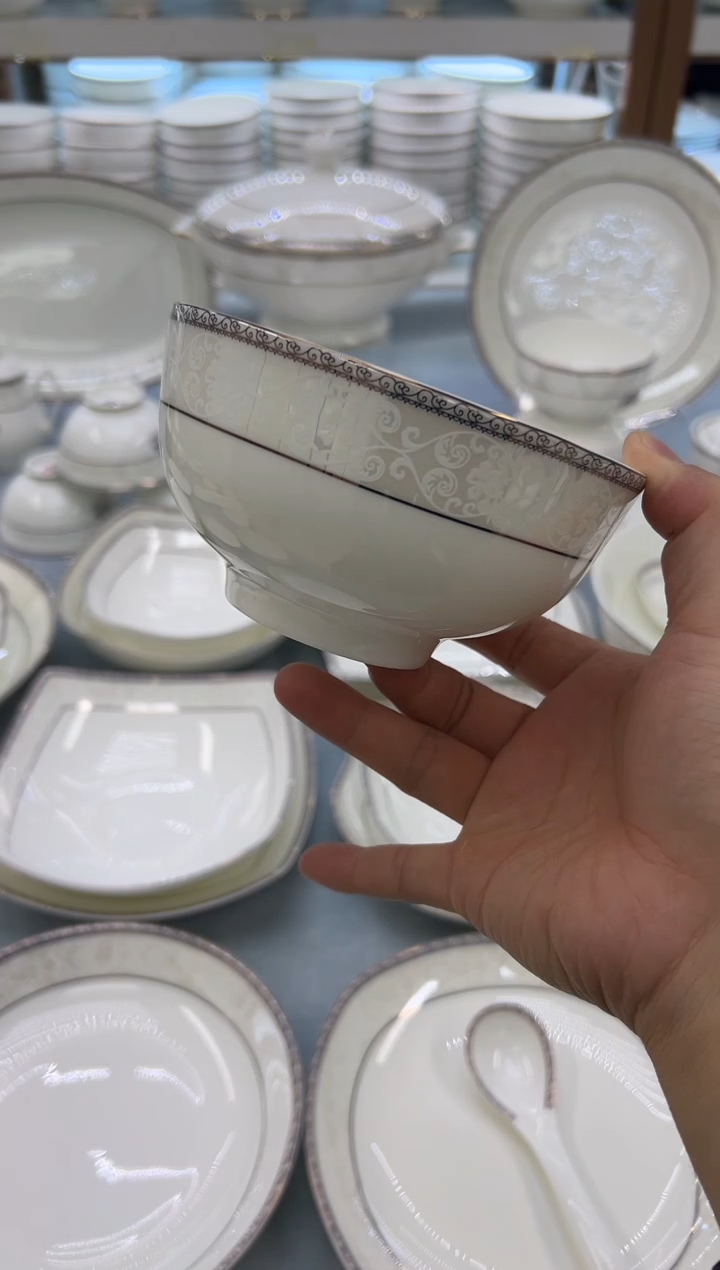 骨瓷玲珑5奥10个 