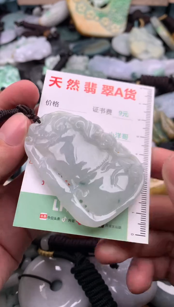 翡翠未镶嵌吊坠(不含链)1