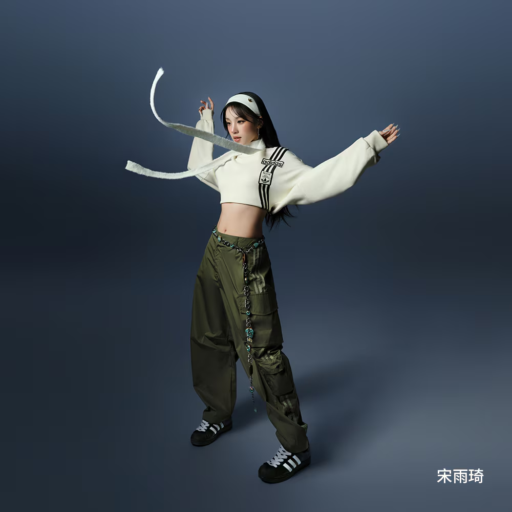 adidas/阿迪达斯宋雨琦同款 街头漫游系列多口袋工装运动裤JI5728