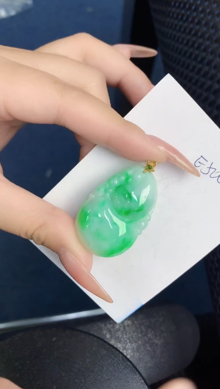 【闪购商品】翡翠颈饰18K金镶嵌000000000