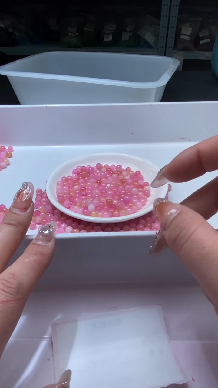 颈饰未镶嵌石英质玉a041海云*母6mm*40颗