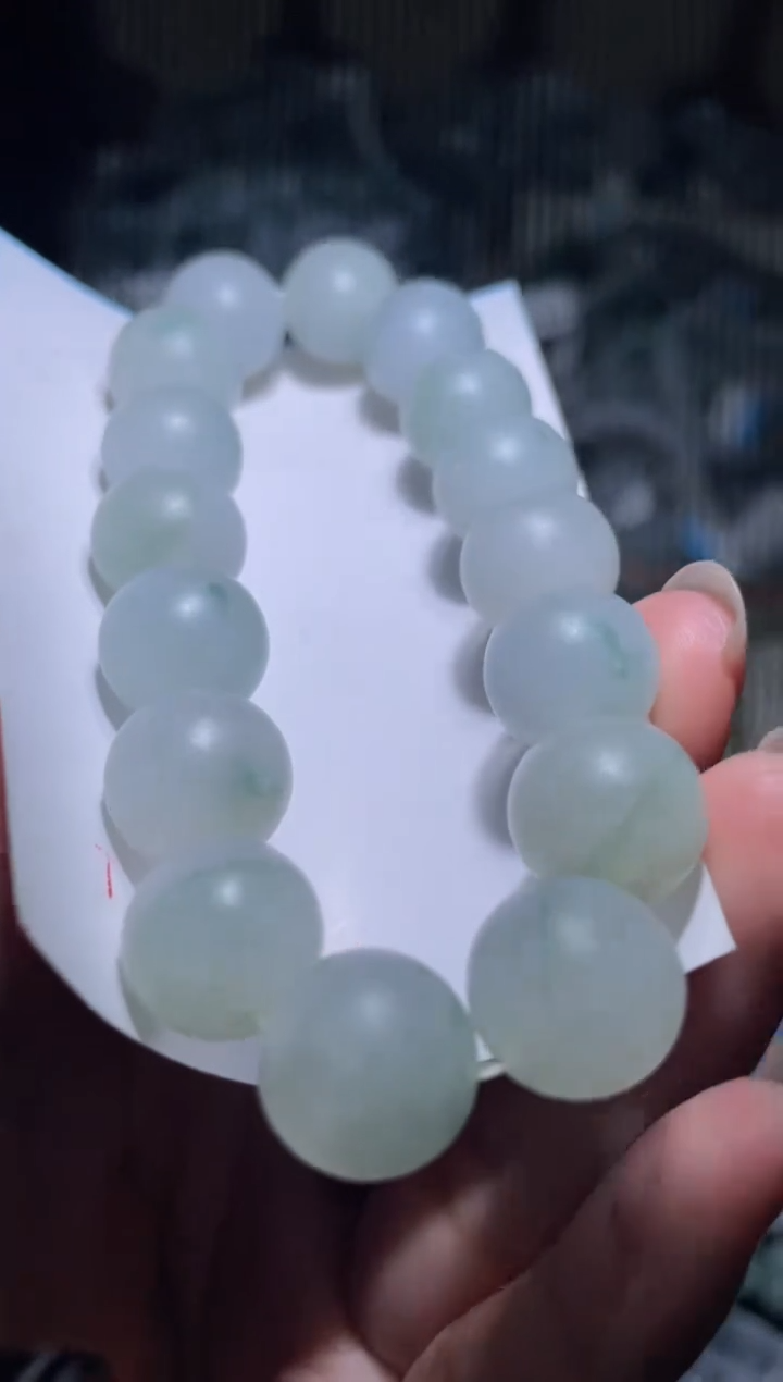 未镶嵌定制翡翠天然缅甸翡翠手串50