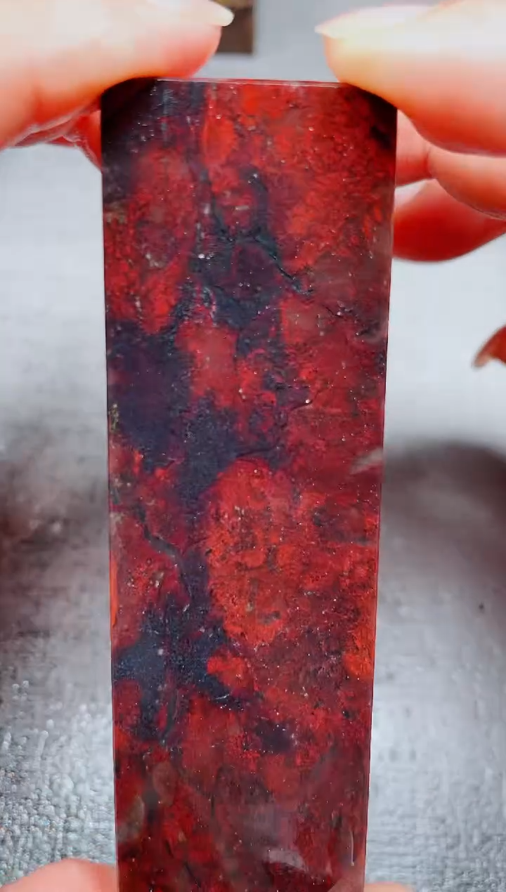 玉桂林鸡血玉素章--20