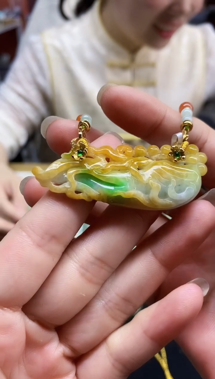 颈饰未镶嵌翡翠翡翠吊坠