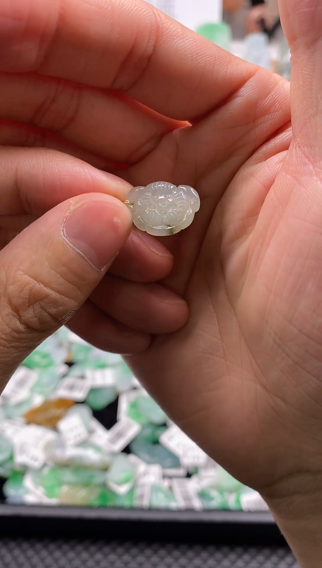 【闪购商品】翡翠颈饰未镶嵌29花开富贵