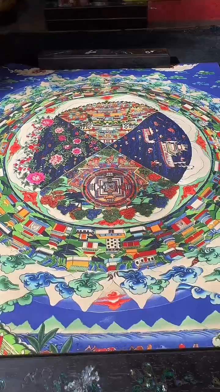 卷轴画藏式珍藏彩绘艺术馆27