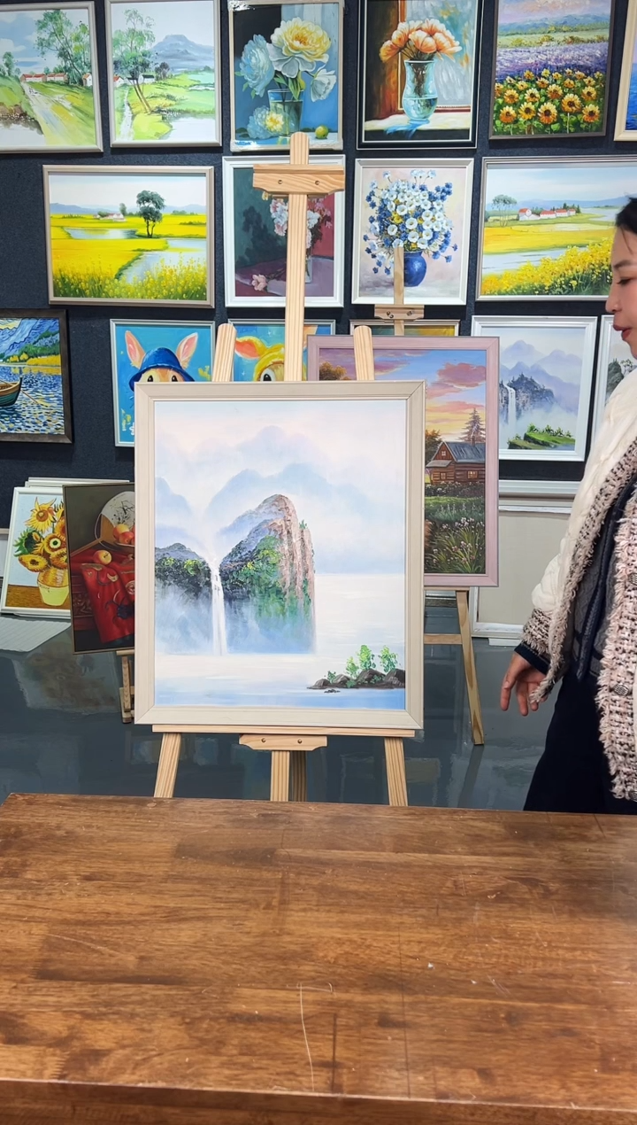 【闪购商品】油画8号 50*60 山水-手绘油画