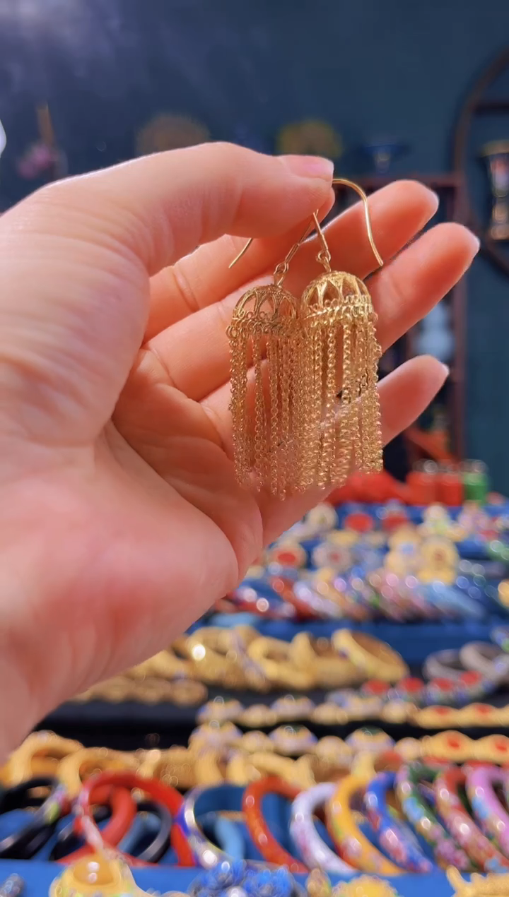 【闪购商品】非遗首饰 花丝耳环