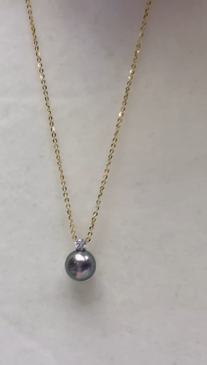 【闪购商品】海水珍珠颈饰18K金镶嵌吊坠