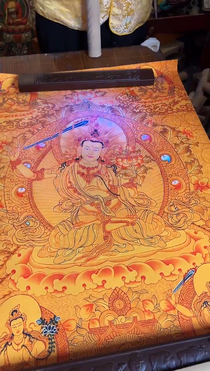 卷轴画手绘唐卡119