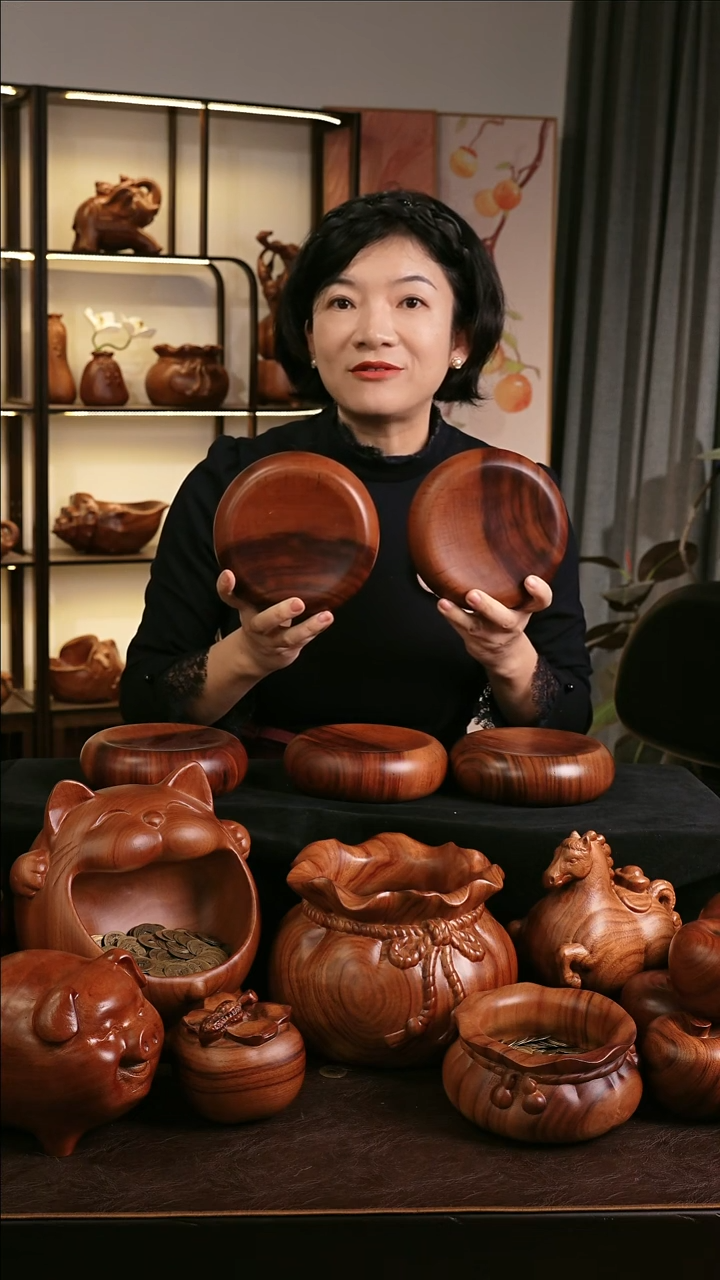 木MB058-1平安扣壶承底座微瑕福利随缘发其一