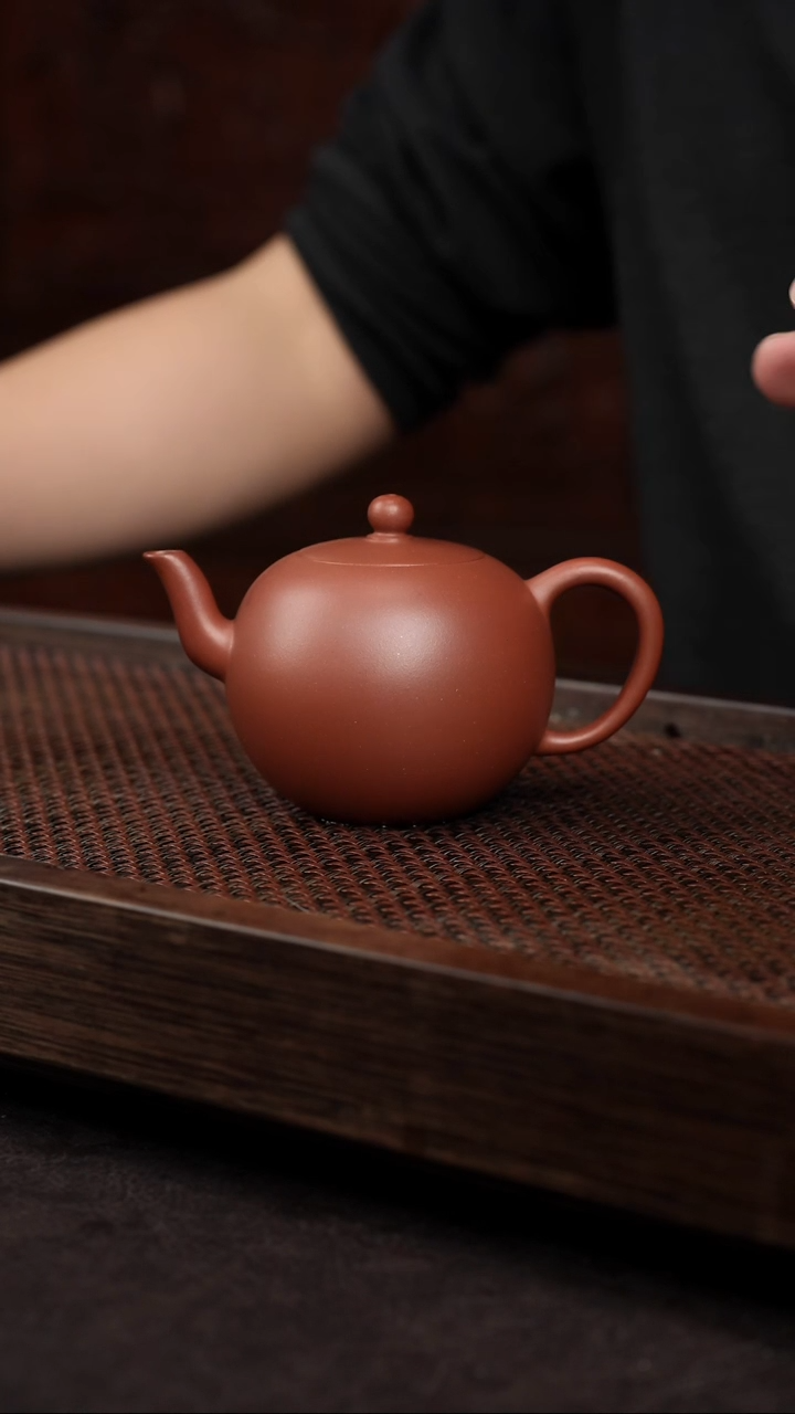 【闪购商品】紫砂茶壶底槽清一粒珠【带矿标证书】