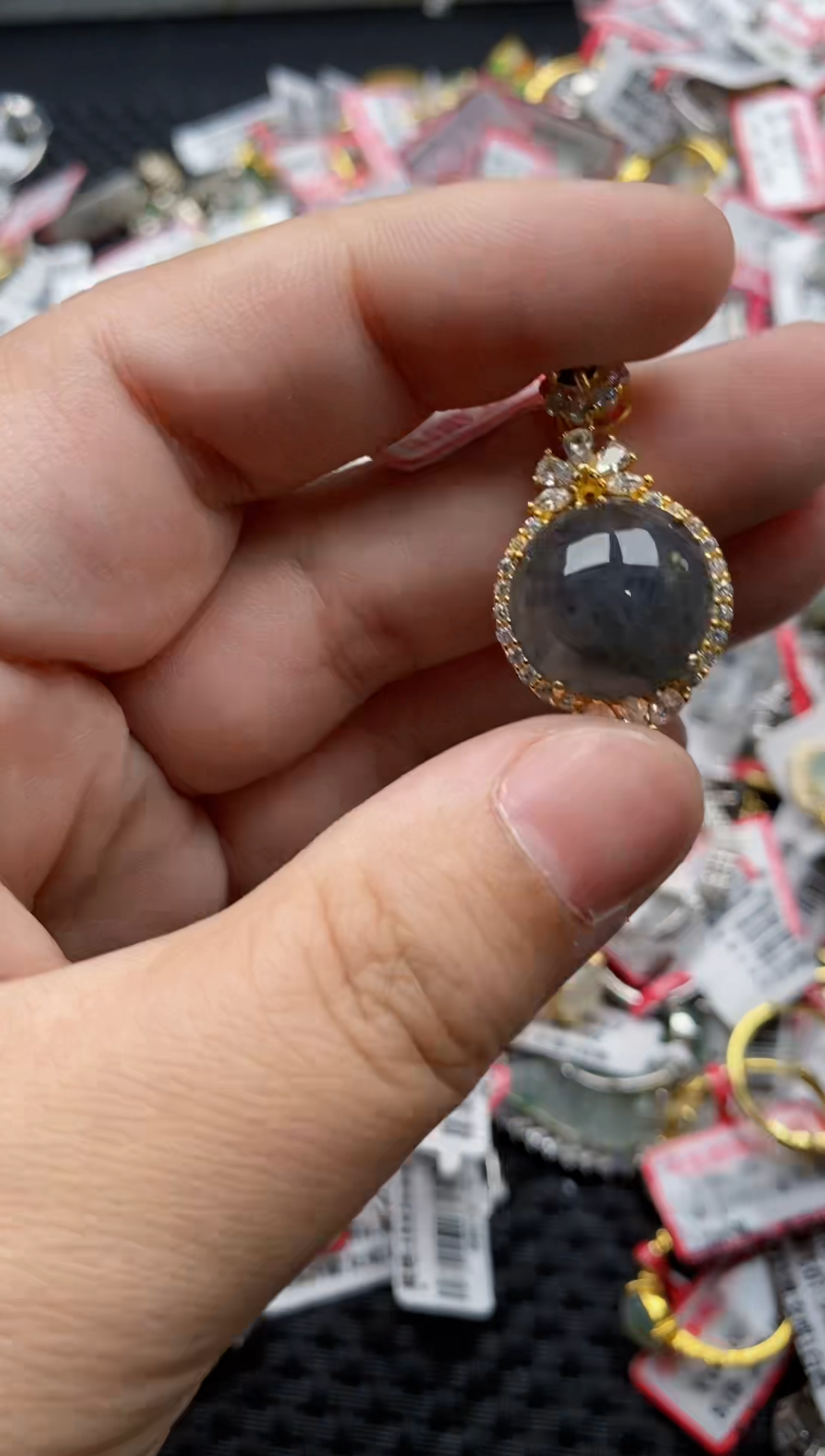 【闪购商品】翡翠戒指银S925镶嵌888888---7