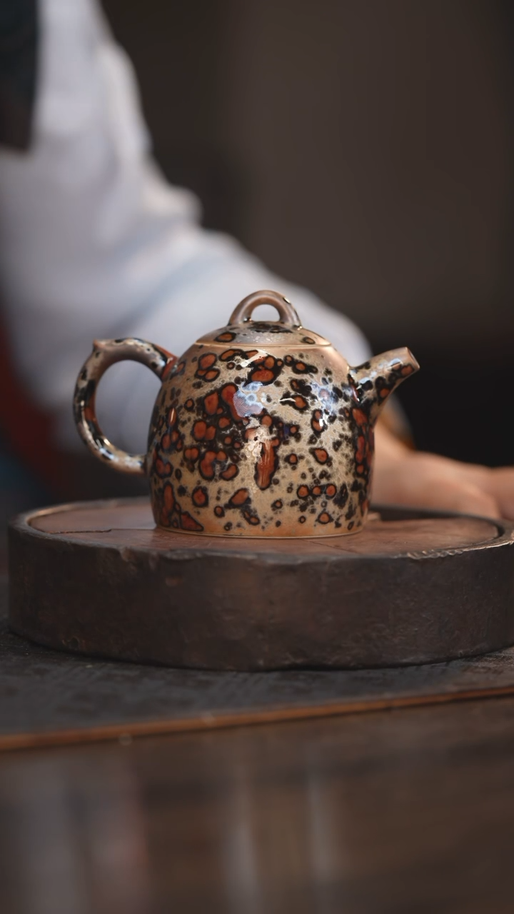 【闪购商品】杯121柴烧柴房陶瓷｜斑鹿秦权壶