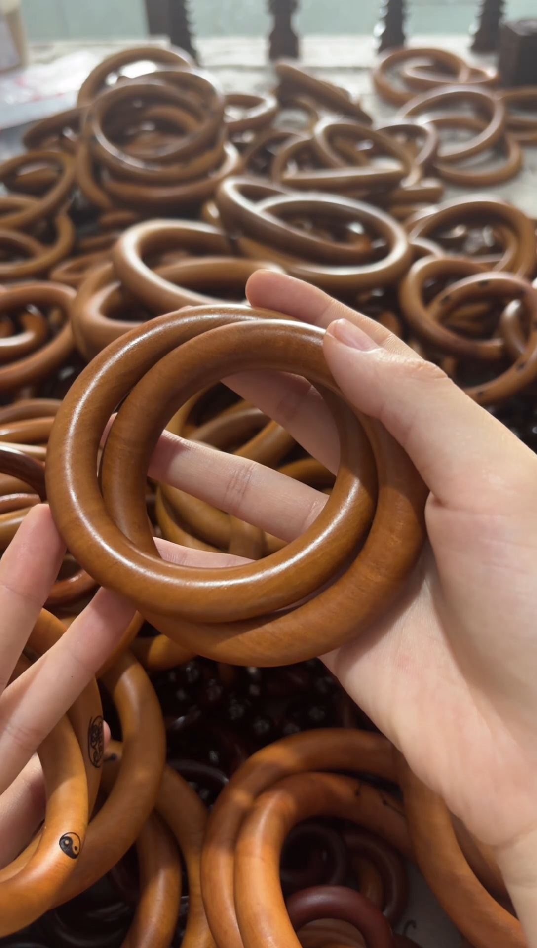 【闪购商品】枣木雷击枣木乾坤圈内径65一物一拍