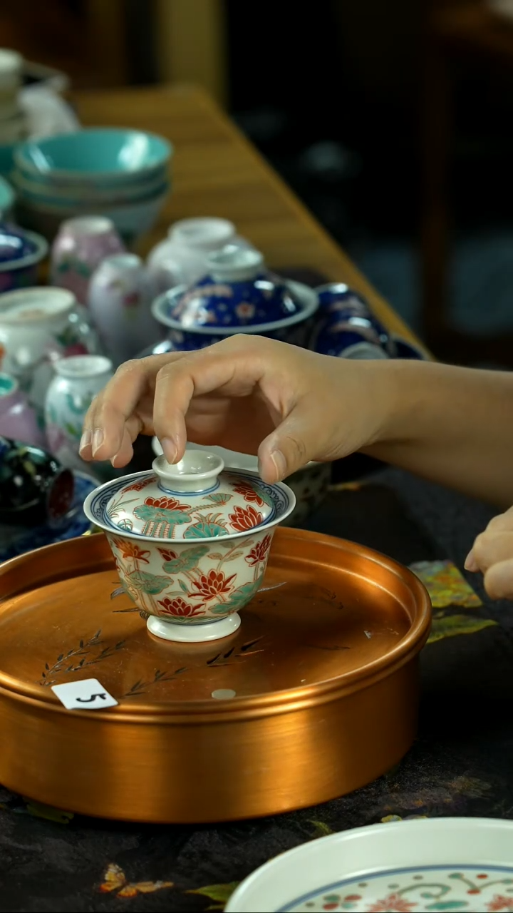 中秋国庆景德镇手绘瓷器