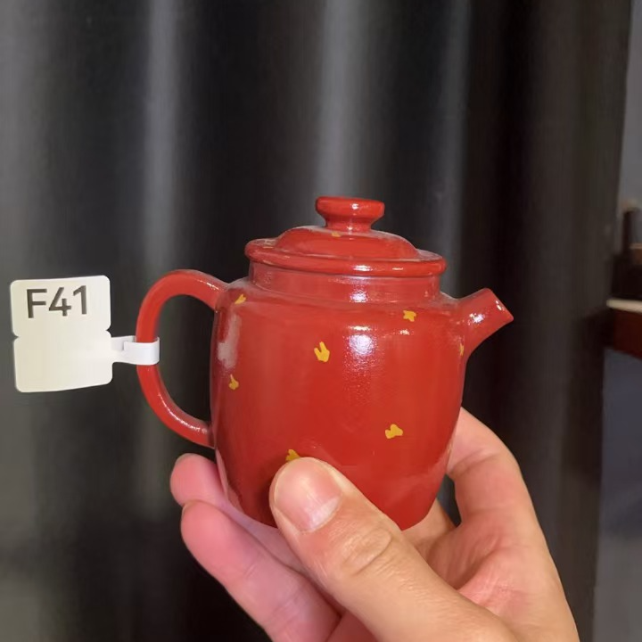 F41神州古韵老岩泥磨砂感茶壶
