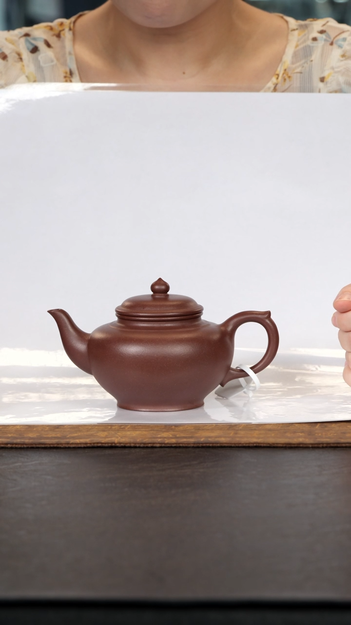 茶壶紫砂笑樱老紫泥300cc
