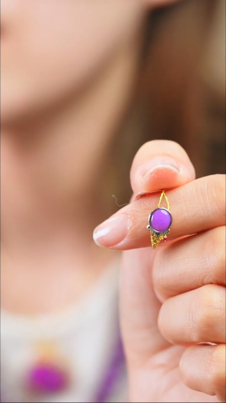 苏纪石（舒俱来）18K金镶嵌吊坠(不含链)35