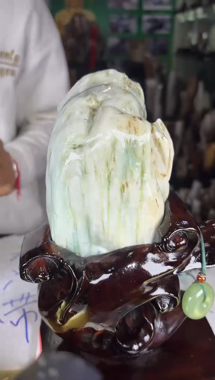 未镶嵌珠宝奇石硅化玉缅甸天然树化玉精品居家摆件