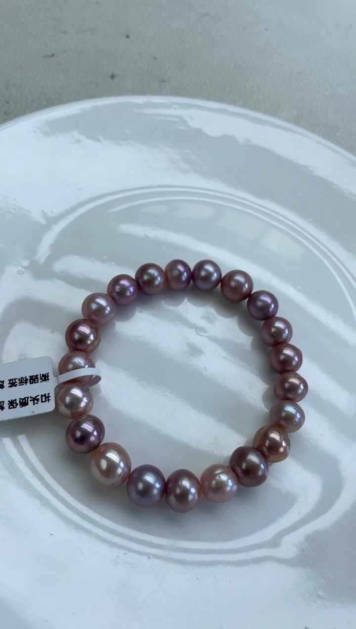 未镶嵌手链淡水珍珠紫色系手链