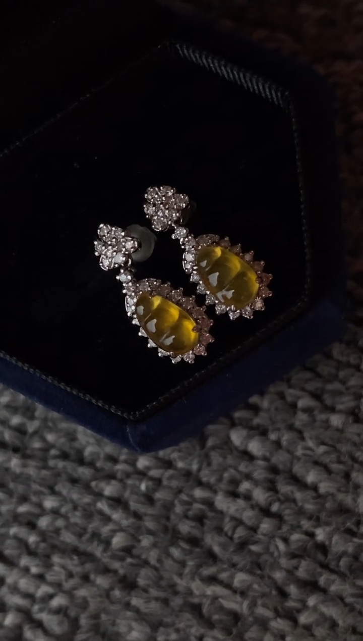 颈饰18K金镶嵌翡翠收到货48小时鉴赏期（超时不退不换）新年配饰