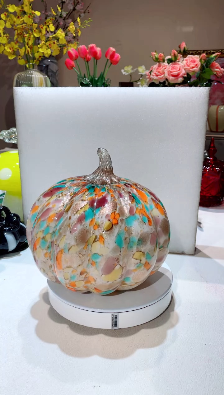 【闪购商品】琉璃手工艺品大号金玉满堂南瓜    微瑕