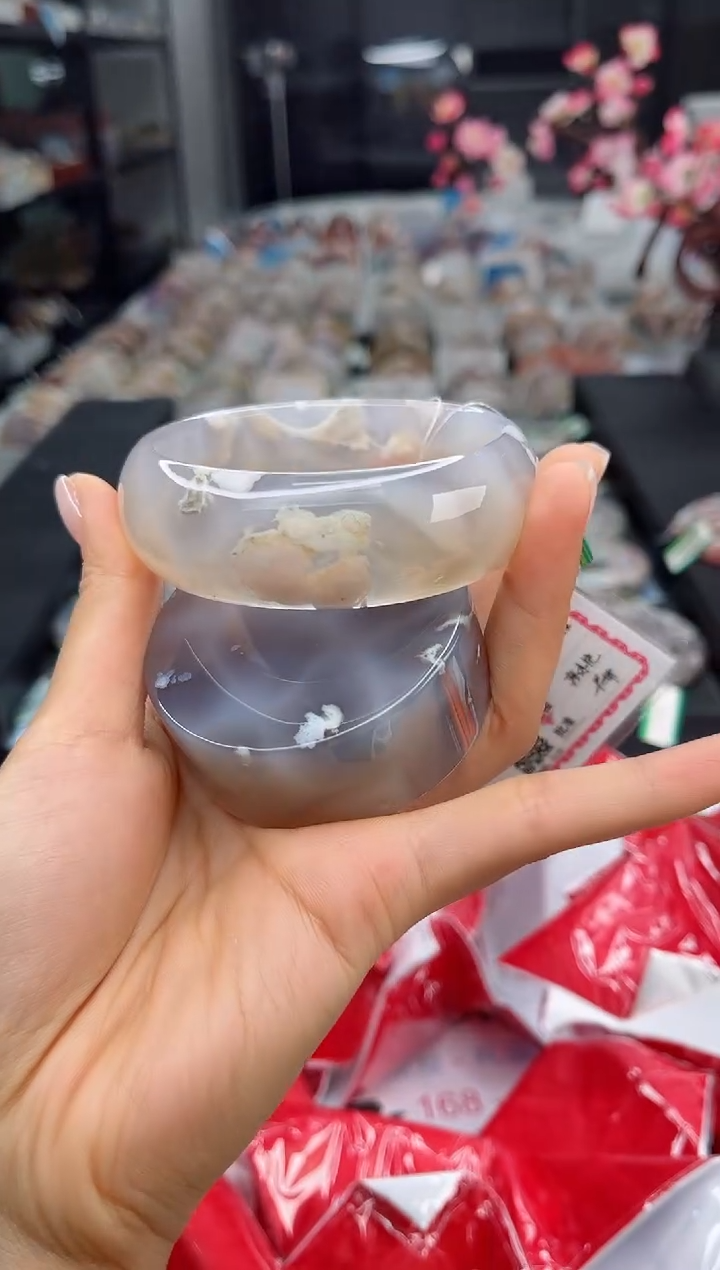 石英质玉手镯未镶嵌61圈口（赠送镯心）3931337