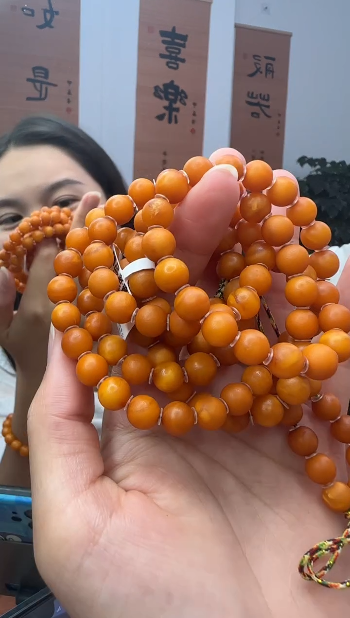 手链琥珀未镶嵌诺  琥珀蜜蜡多圈手串8mm+ 