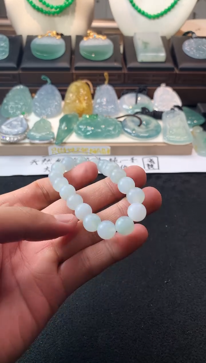 未镶嵌定制翡翠小***串S毛货不退不换