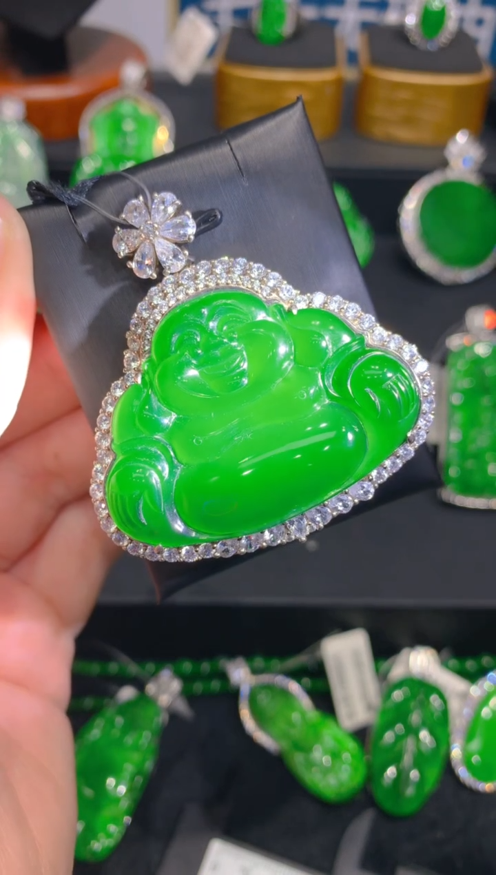 【闪购商品】翡翠颈饰银S925镶嵌76一季