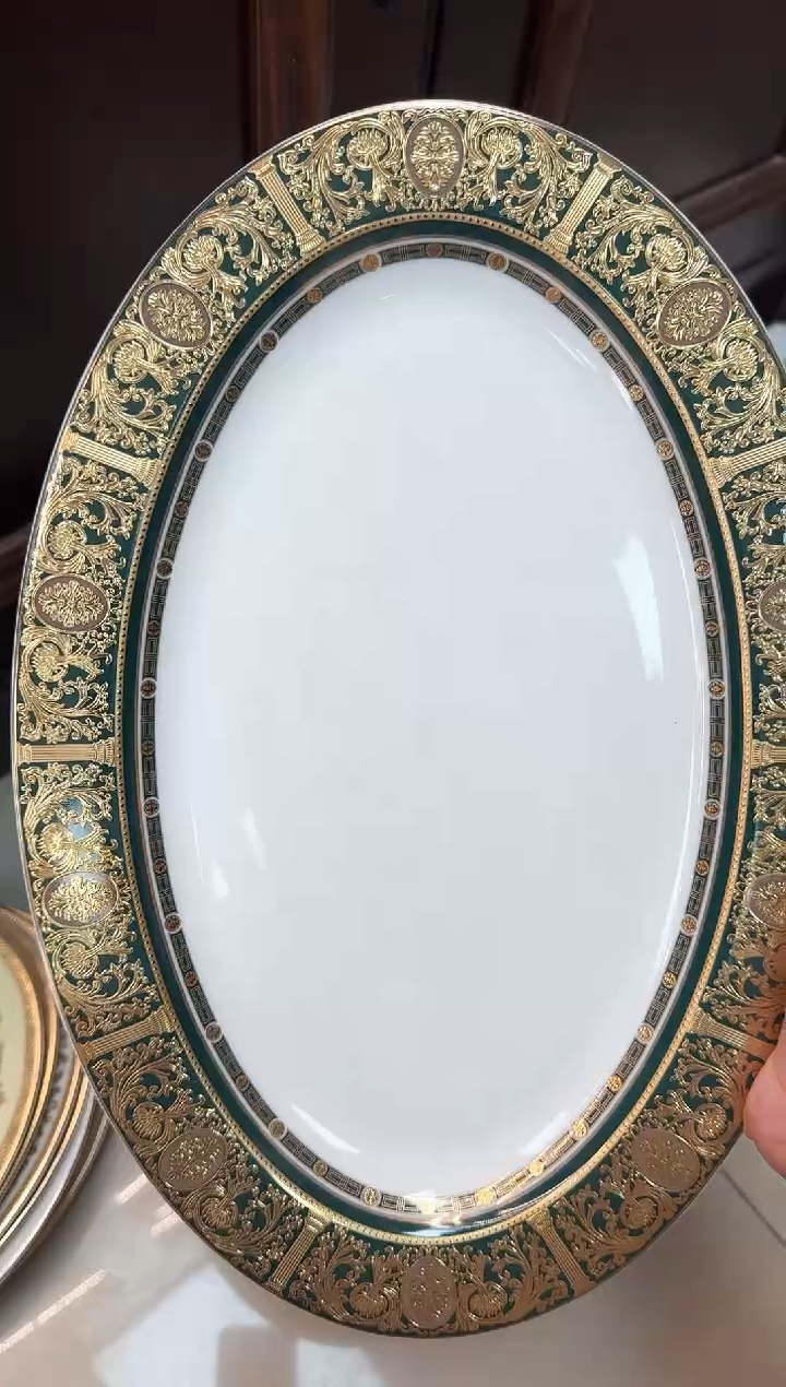 【闪购商品】瓷片14寸鱼盘部底瑕 春节活动福利价