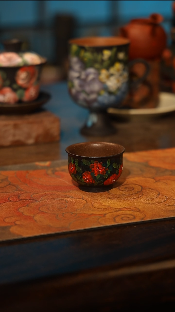 陶瓷景德镇高温釉下彩手工手绘款式