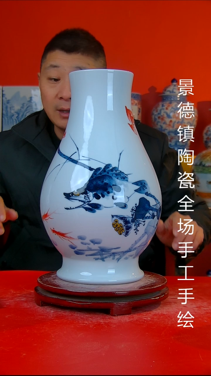 摆件陶瓷景德镇陶瓷 全场手工手绘