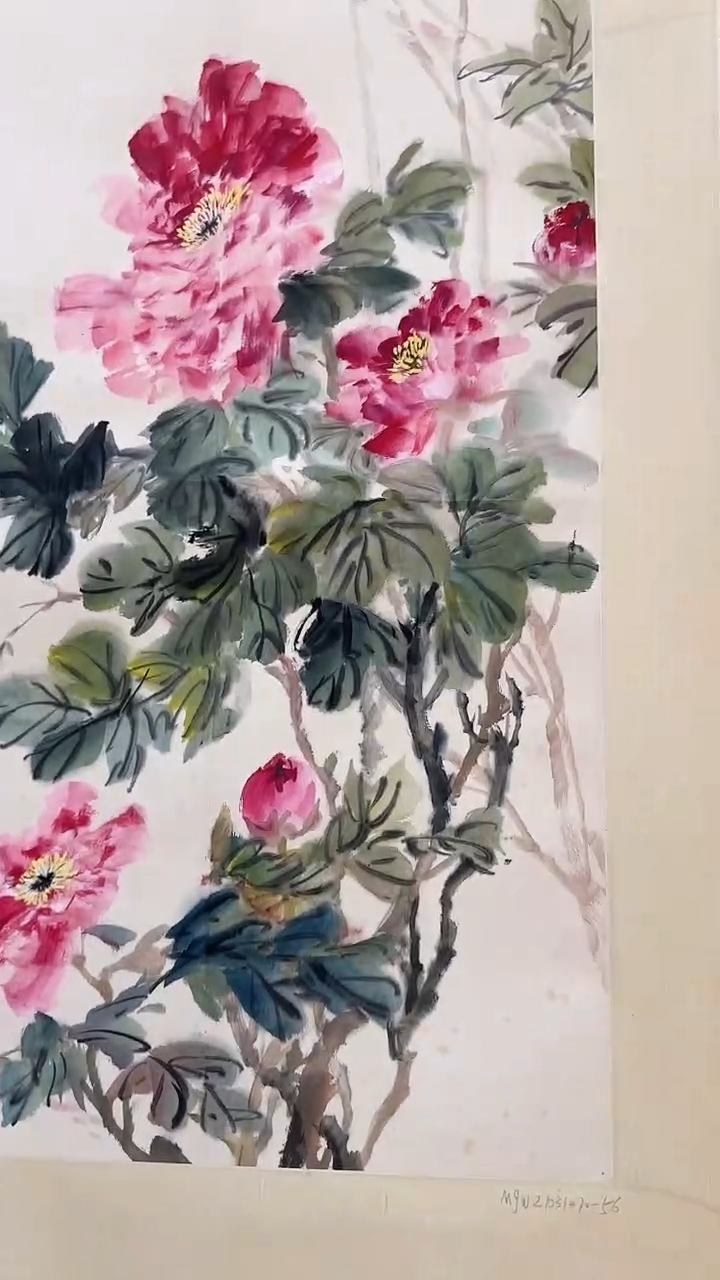 国画1-2-16王老师国画作品轴