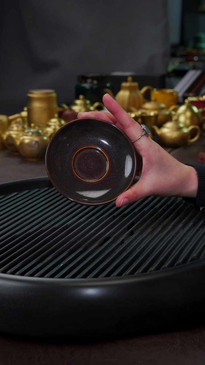 【闪购商品】杯【宜景窑乌金釉】杯碟