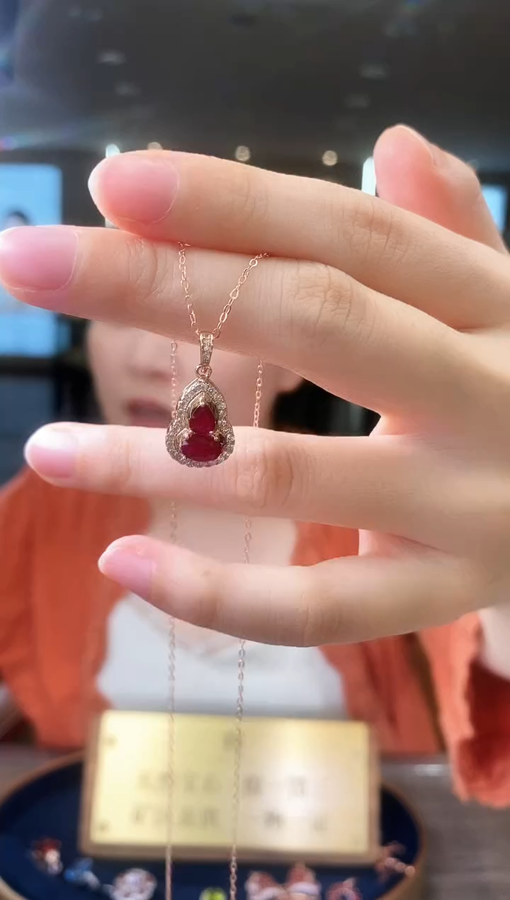 【闪购商品】红宝石项链银S925镶嵌09