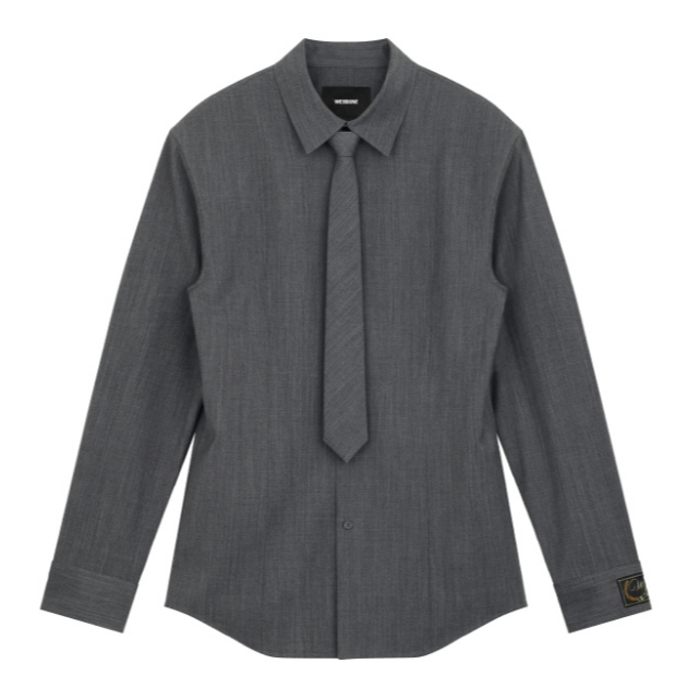 we11done 26款灰色领带西装外套