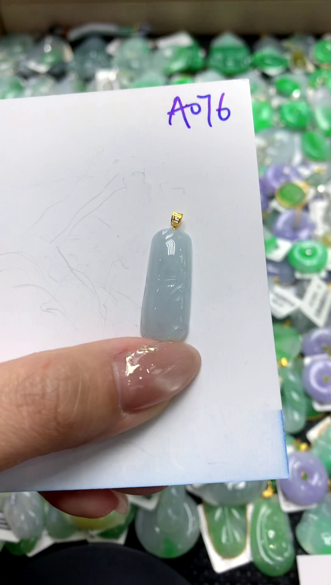 【闪购商品】翡翠颈饰18K金镶嵌111111111