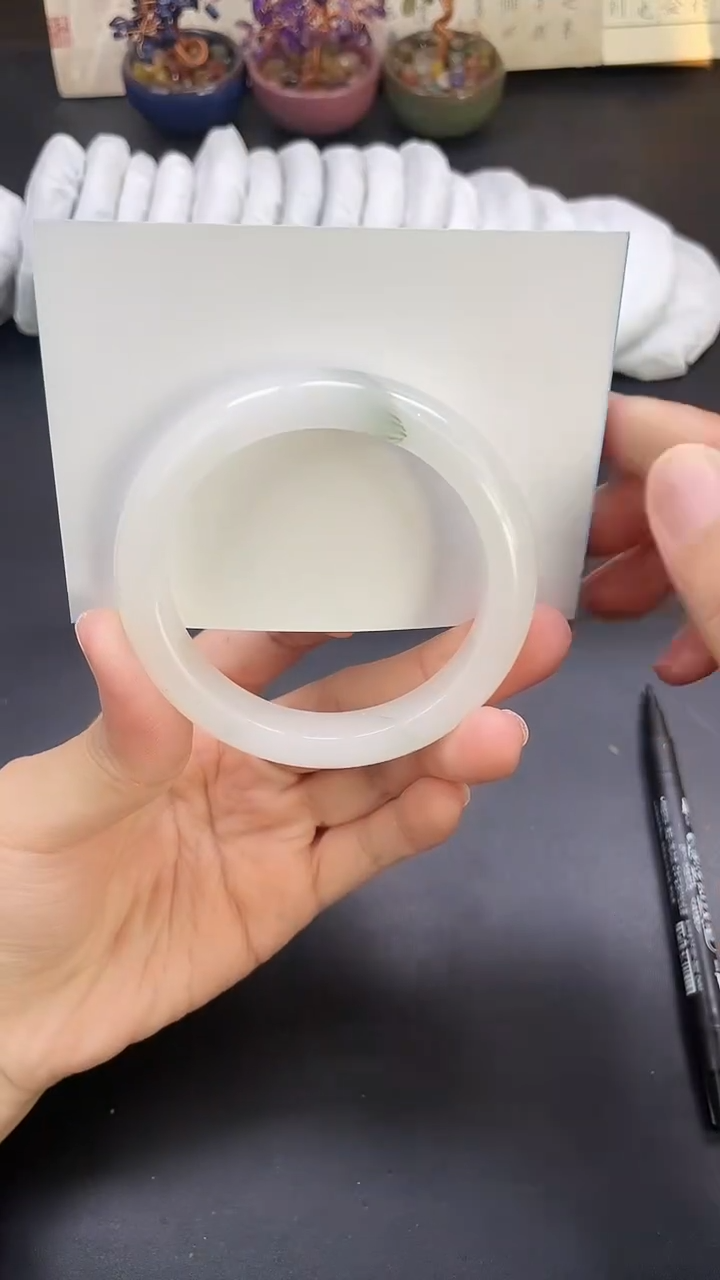 未镶嵌手镯石英质玉A202-55`56