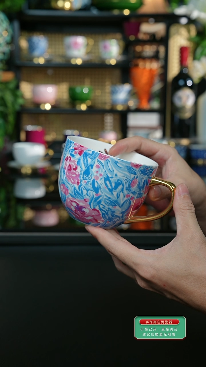玫瑰花早餐杯，，，，，，，，，，