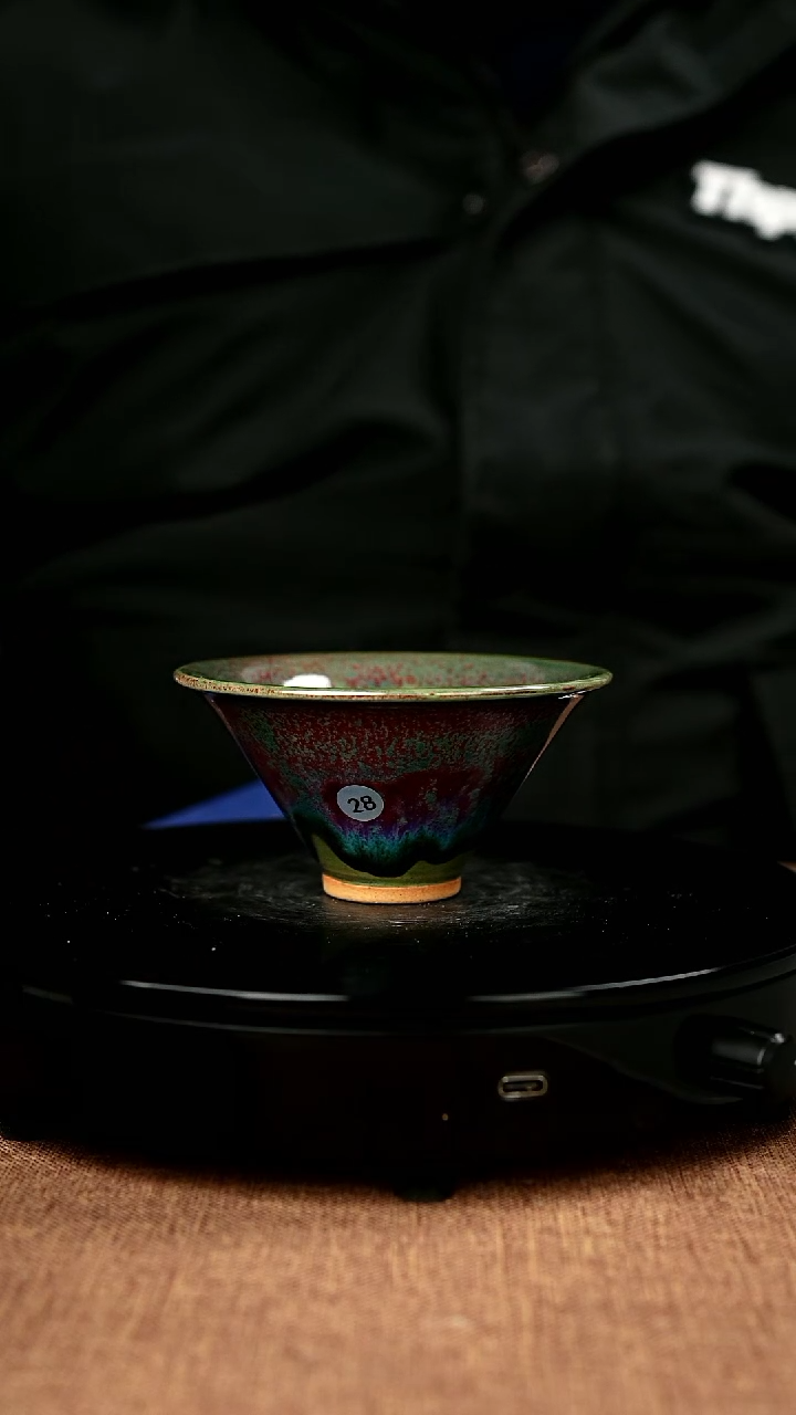 【闪购商品】28#省工一级品原矿钧瓷炉钧釉斗笠杯