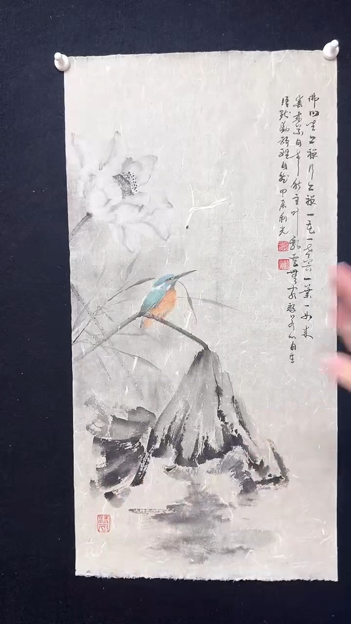 【闪购商品】国画水墨花鸟佛曰