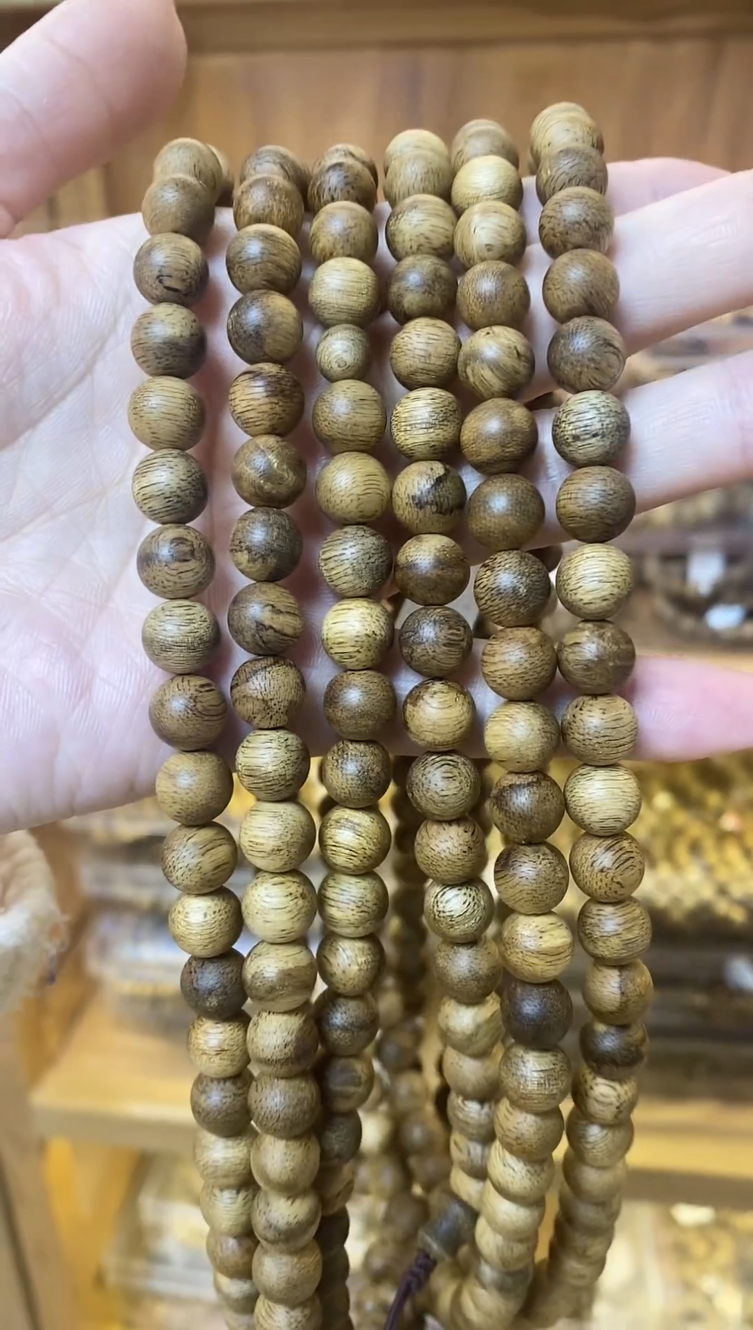 【闪购商品】沉香手串菩萨棋圆珠长串虎斑0.9多样性发其一