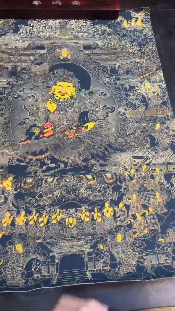 装裱画精品手绘唐卡链接--A