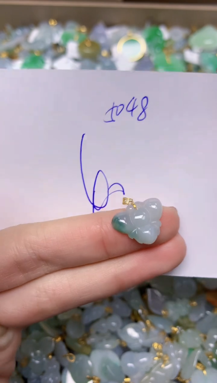 【闪购商品】翡翠颈饰18K金镶嵌 天然翡翠A货