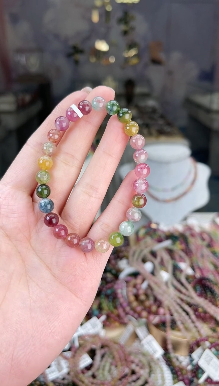 【闪购商品】碧玺/未镶嵌J7mm+碧玺单圈多样性发货