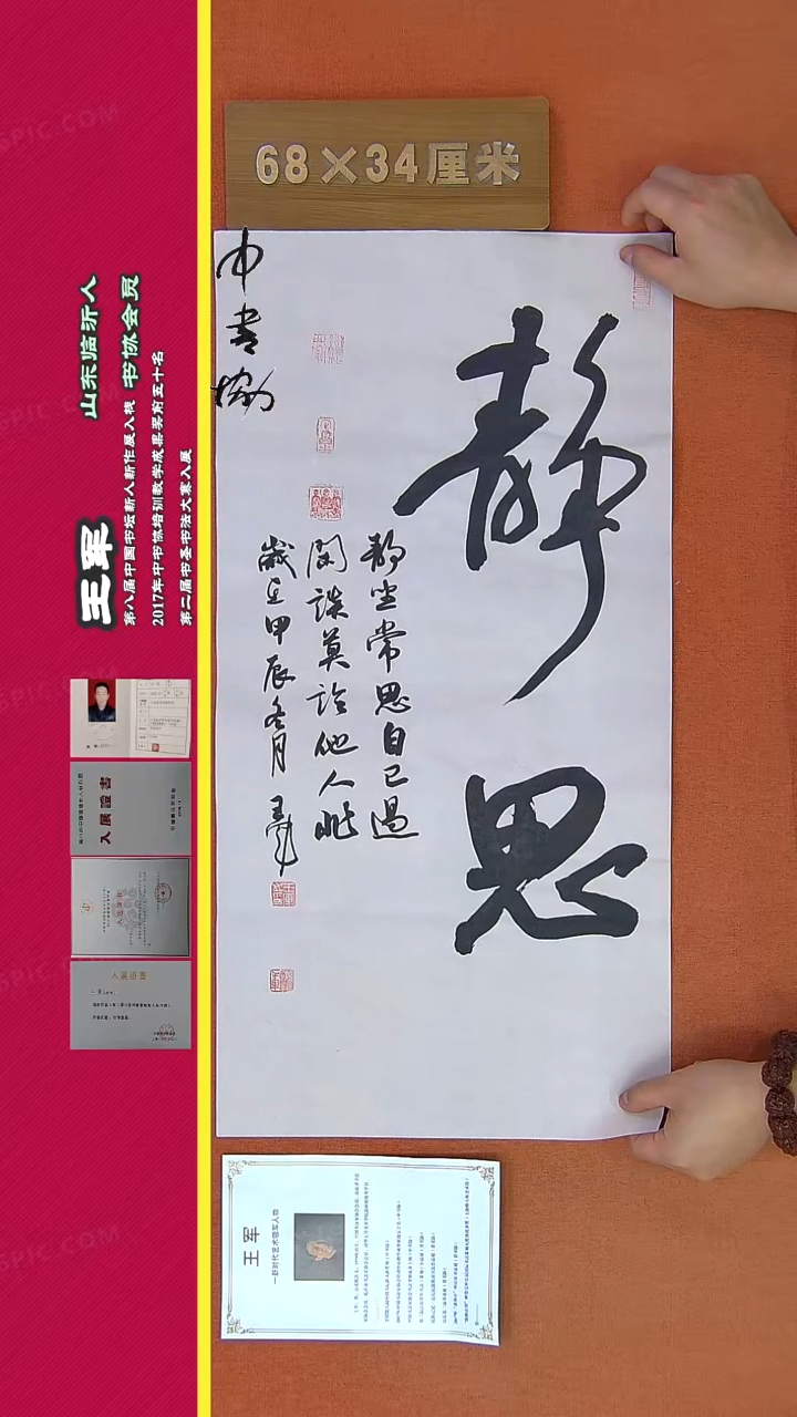 【闪购商品】书法233王军书法作品