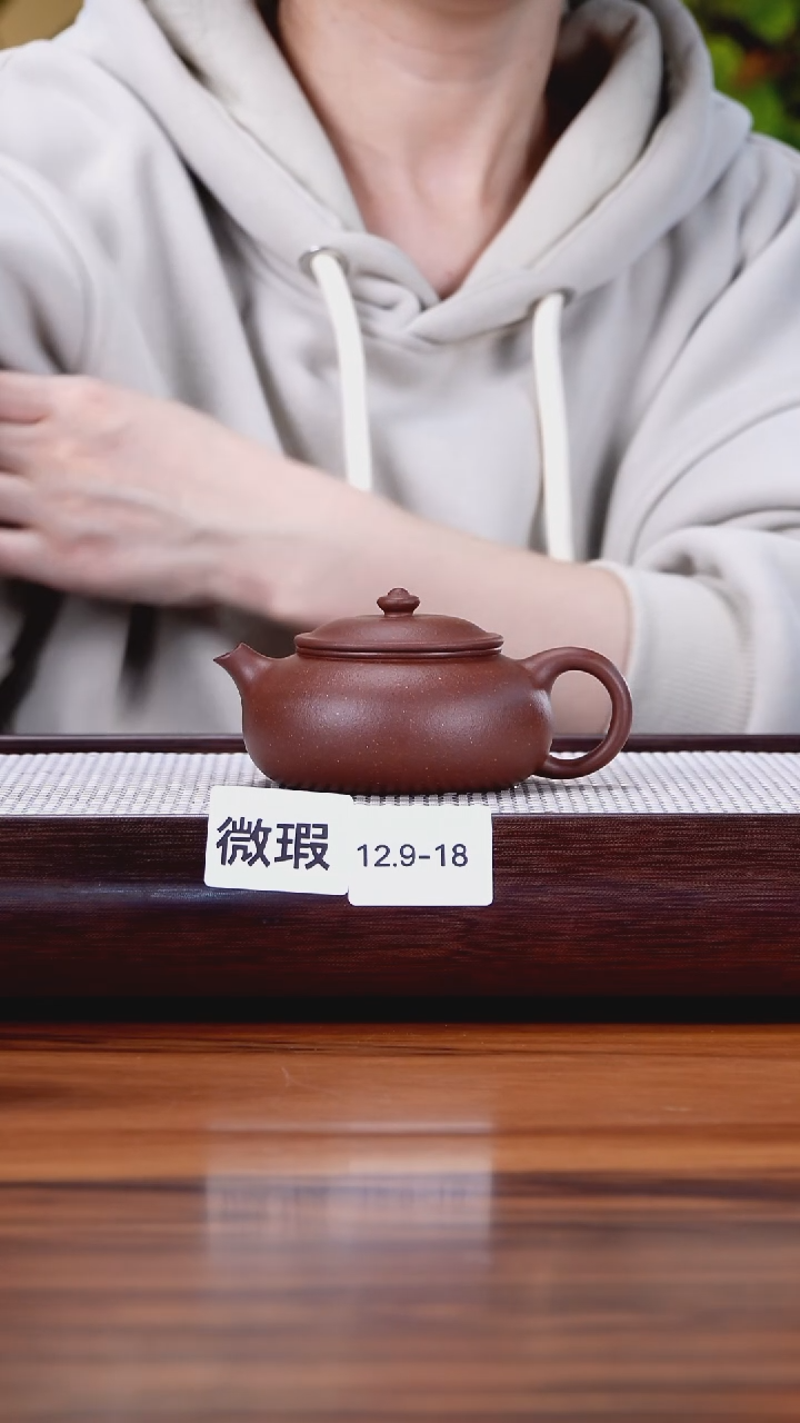 茶壶紫砂12.9-18  95全 紫泥 寒江微瑕170