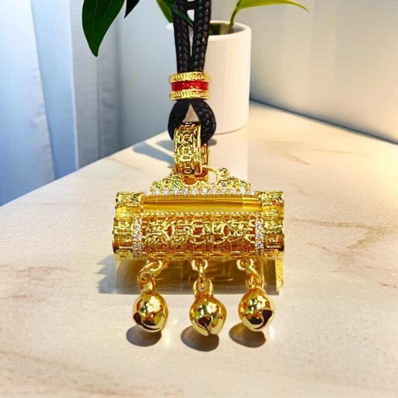 Y-6147  时尚长命平安锁吊坠  半支撑工艺 + 专柜礼盒